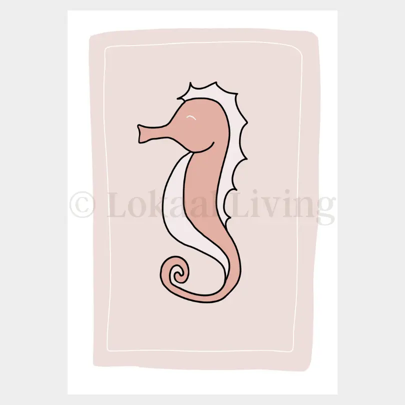 poster Zeepaardje roze (1).webp