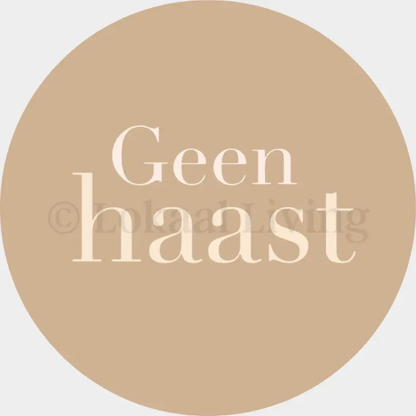 muurcirkel geen haast beige.webp