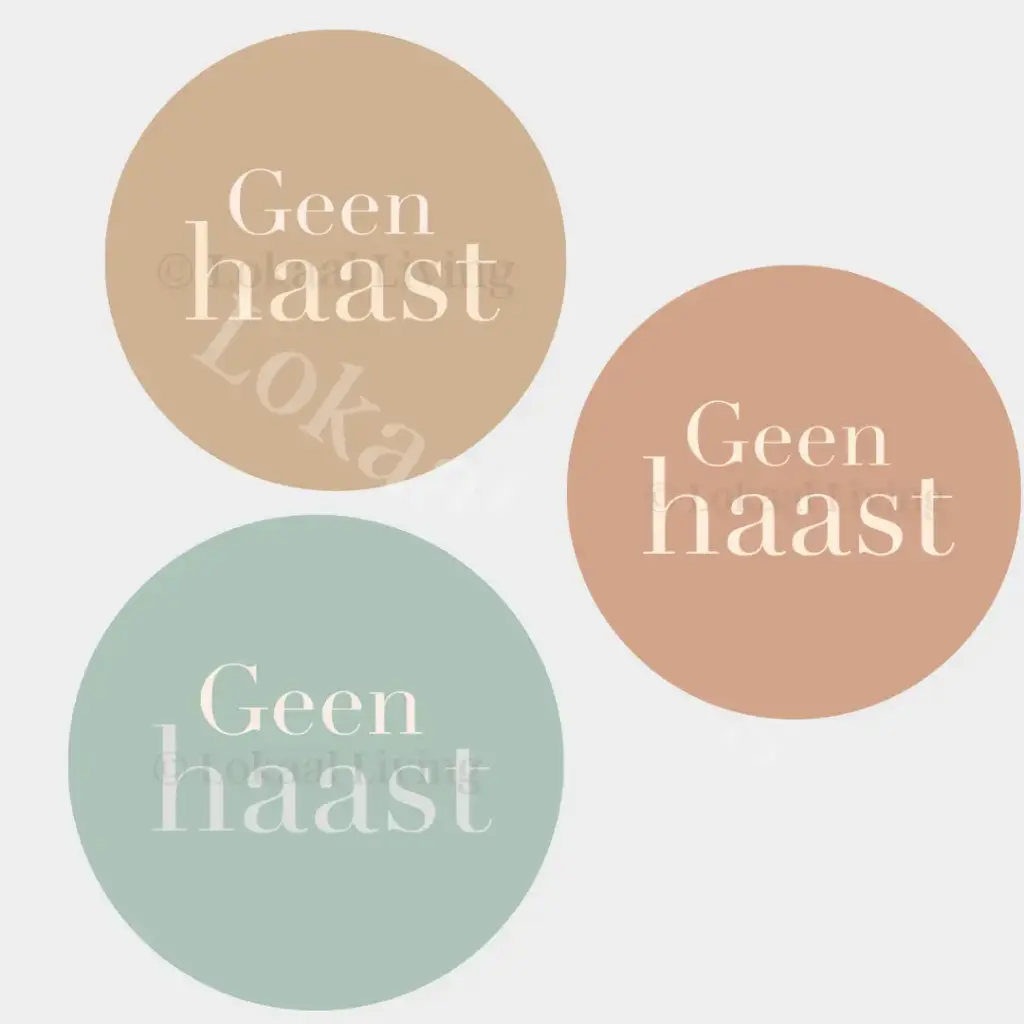 Muurcirkel Geen haast