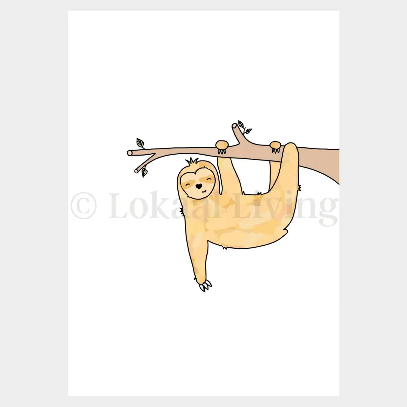 Poster Luiaard
