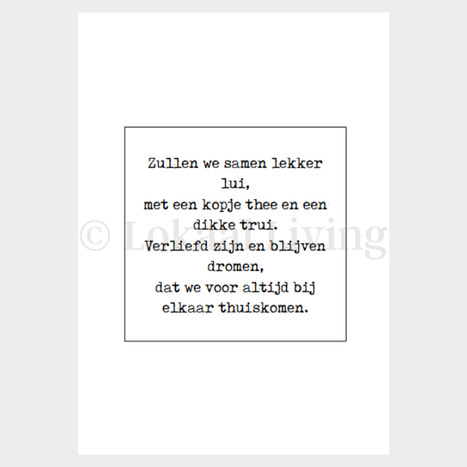 Poster Samen