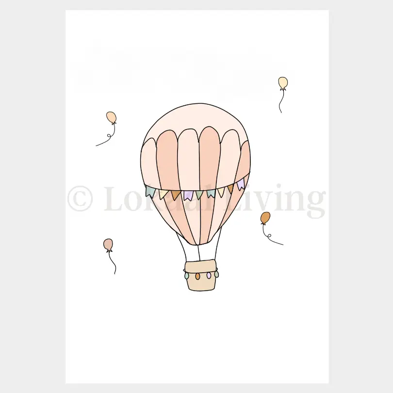 Poster Luchtballon