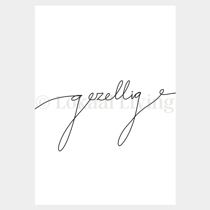 Poster Gezellig