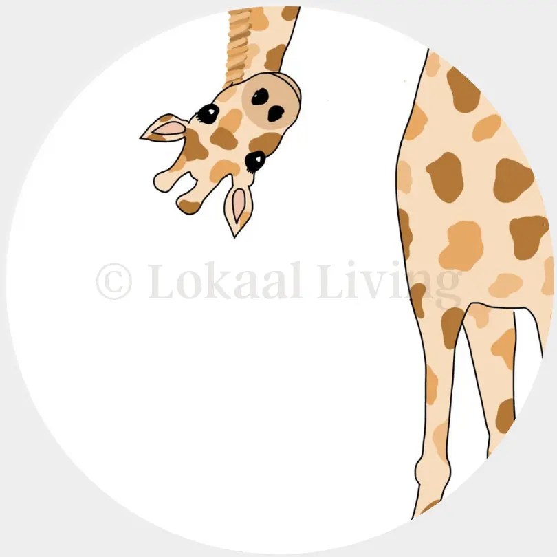 Muurcirkel Giraffe