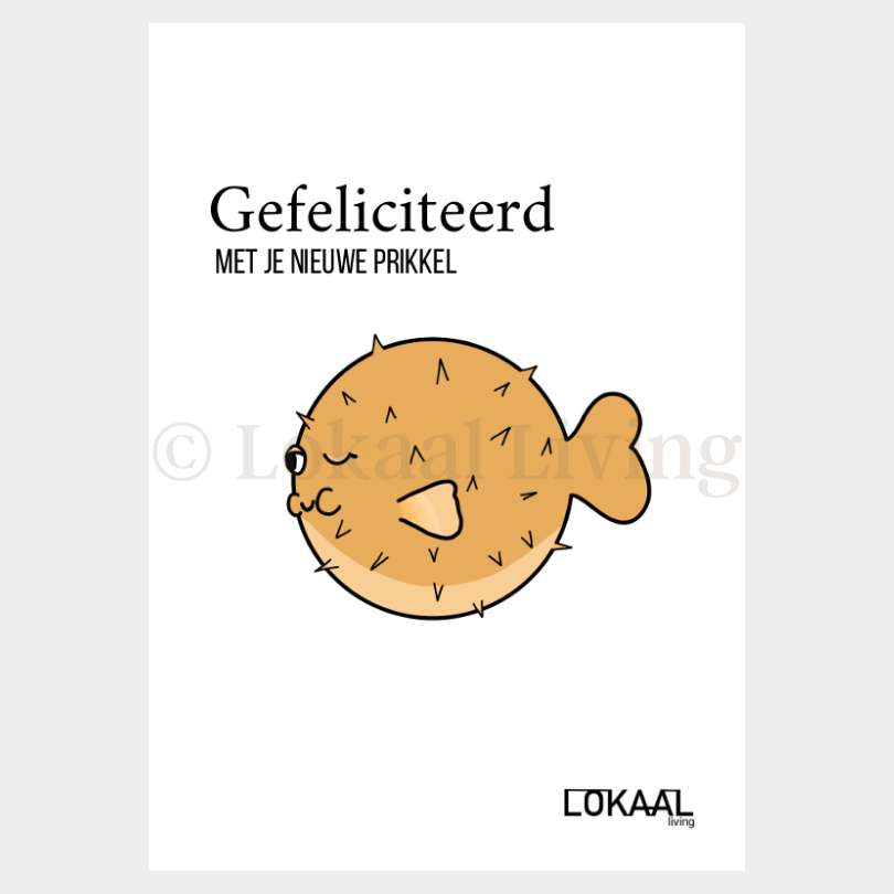 Wenskaart - Gefeliciteerd met je nieuwe prikkel