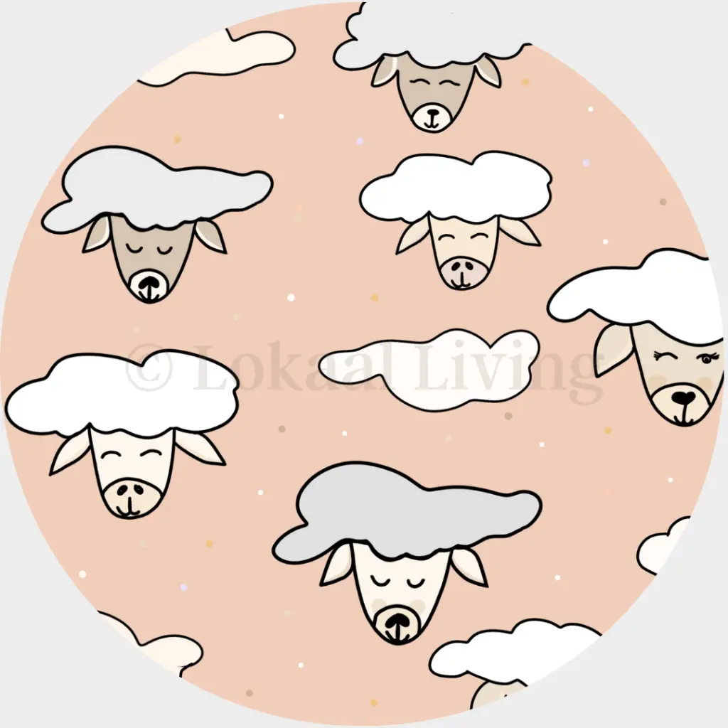 Stickerset - schapenwolken