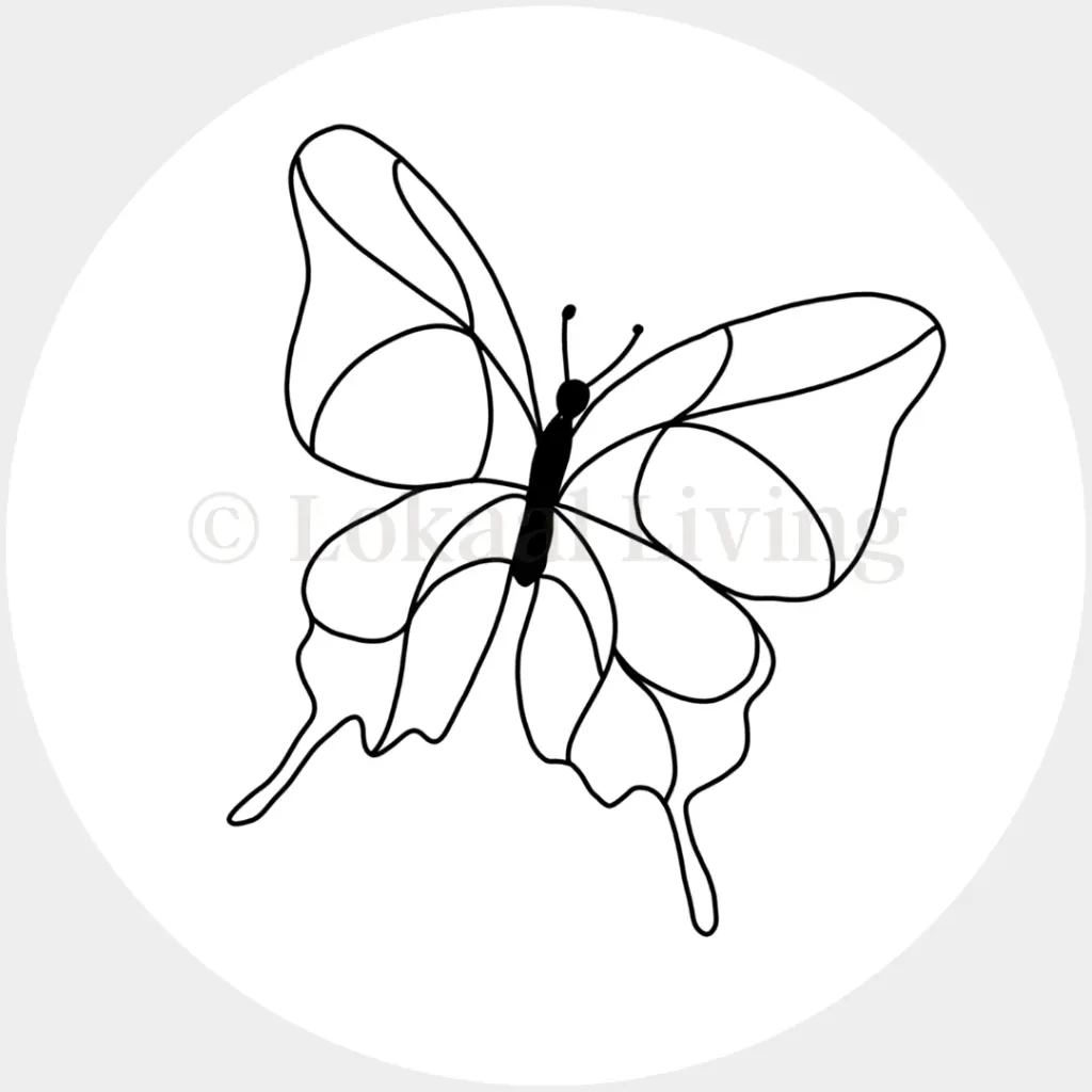 Stickerset - vlinder