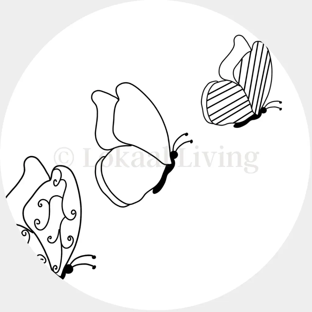 Stickerset - vlinders