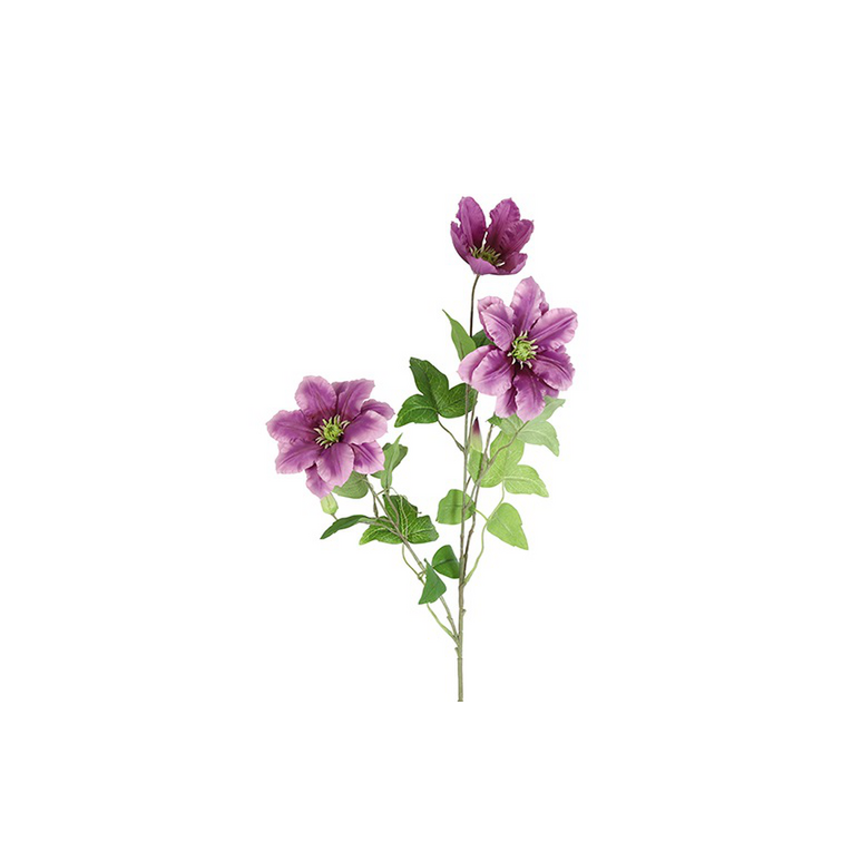 Clematis paars (kunstbloem)