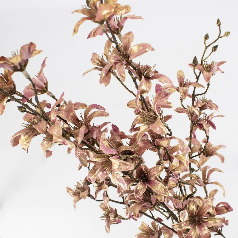 Magnolia goud/paars (kunstbloem)
