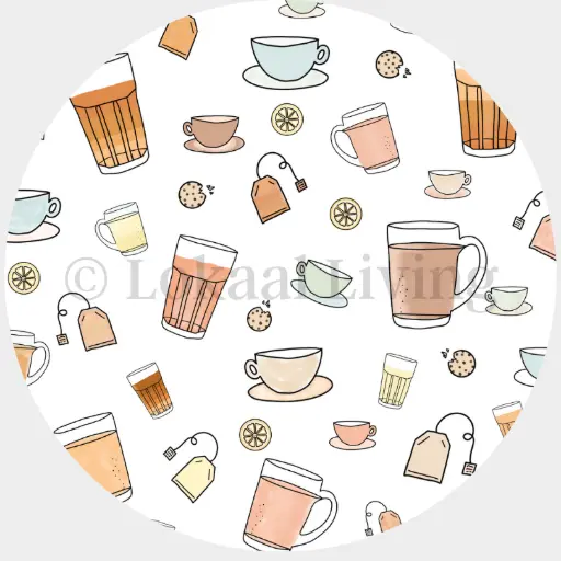 Muurcirkel Koffie en thee