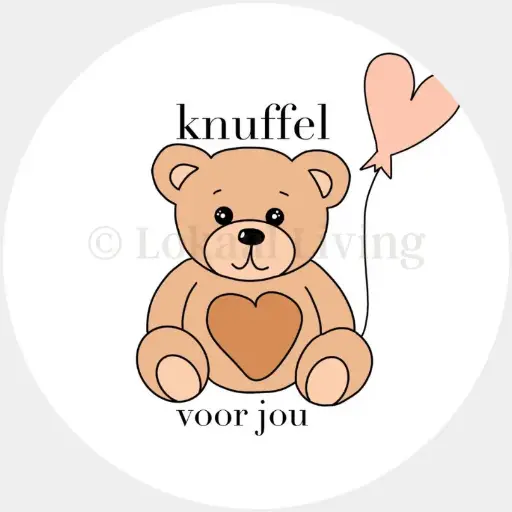 [L351] Stickerset knuffel voor jou