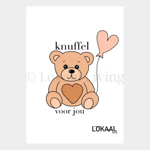 [L468] Wenskaart - Knuffel voor jou