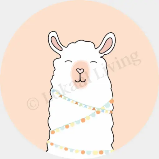 [L469] Stickerset Alpaca roze