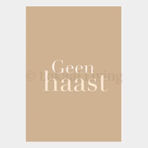 [L641] Wenskaart - Geen haast
