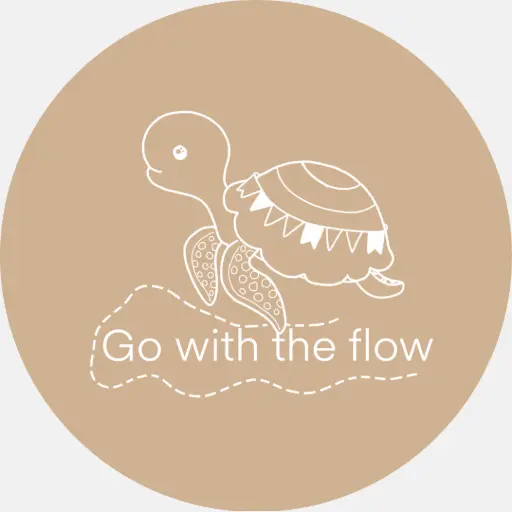 [L729] Stickerset Go with the flow beige