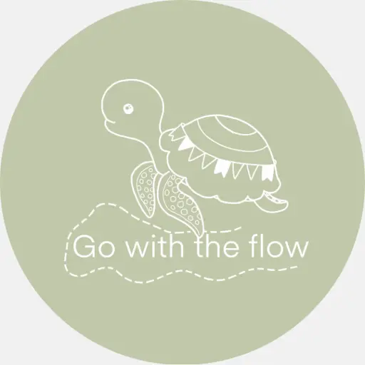 [L731] Stickerset Go with the flow groen