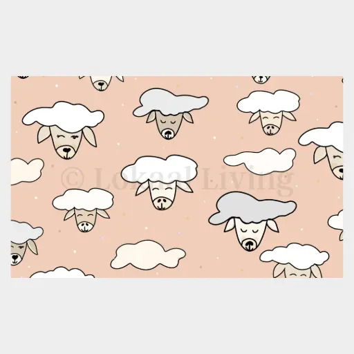 Wenskaart schapenwolken