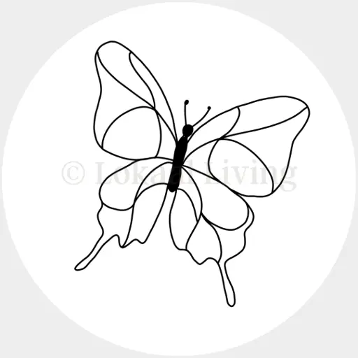 Stickerset - vlinder
