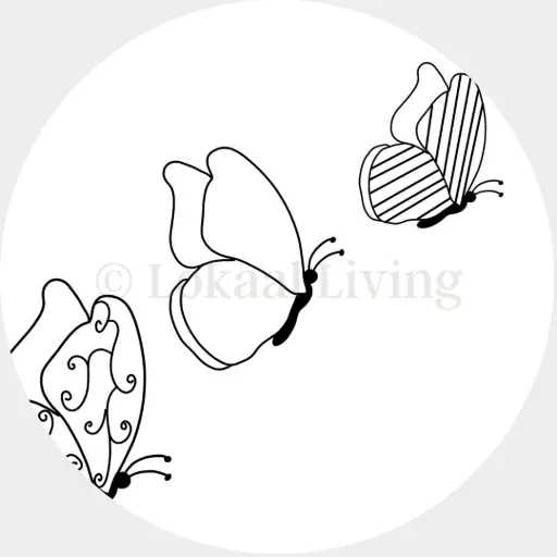 Stickerset - vlinders