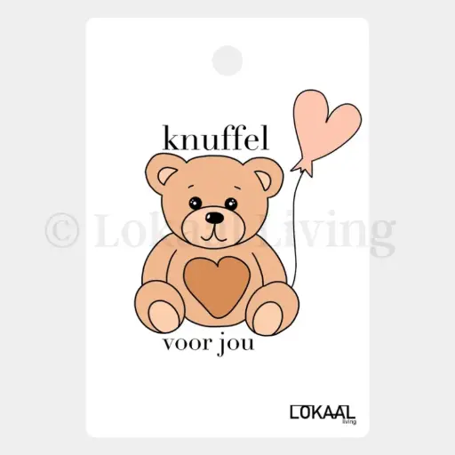 Cadeauhanger Knuffel voor jou