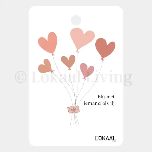 Cadeauhanger Blij met iemand als jij