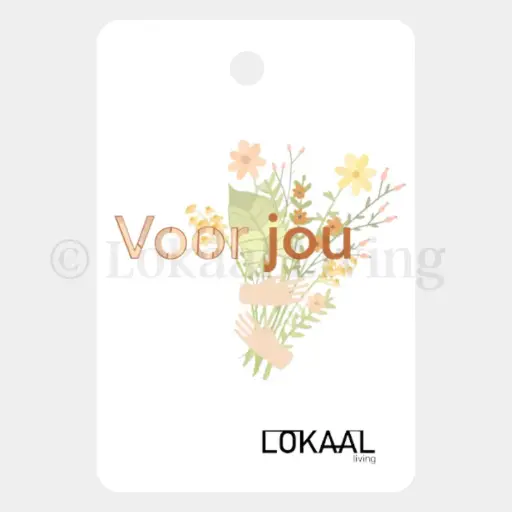 Cadeauhanger Bloemen voor jou