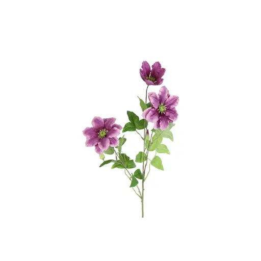 Clematis paars (kunstbloem)