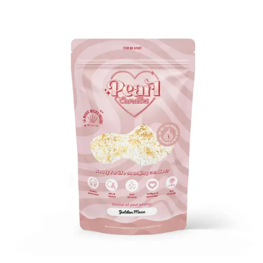 Pearl candles (kaarsenzand + Lonten)