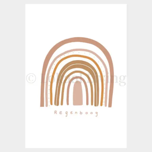 Poster Regenboog 