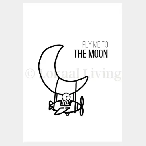 Poster Fly me to the moon