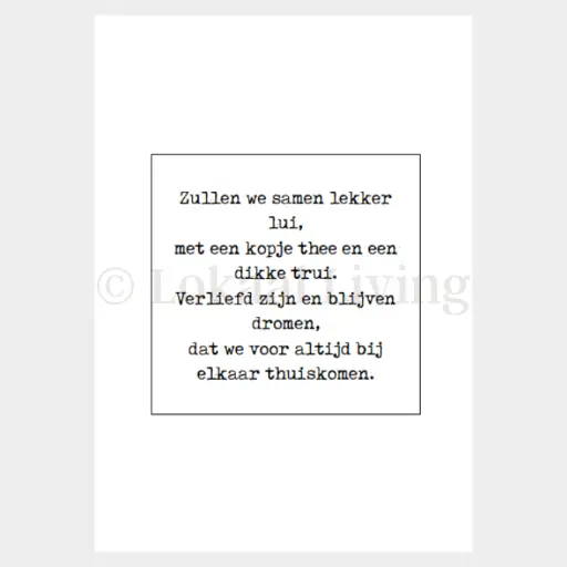Poster Samen