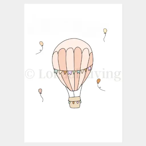 Poster Luchtballon