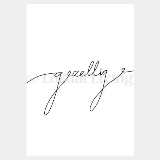 Poster Gezellig