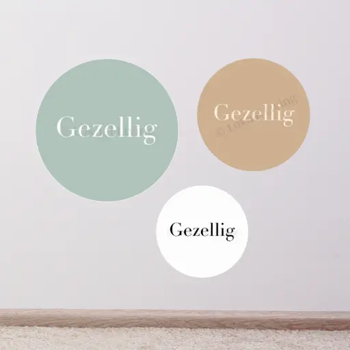 Muurcirkel Gezellig