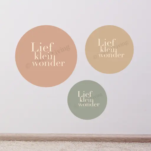 Muurcirkel Lief klein wonder