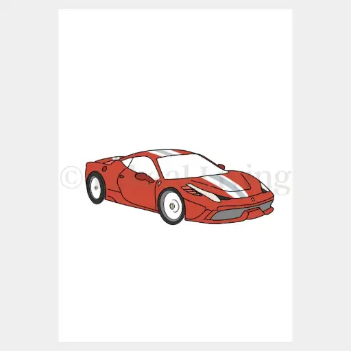 Poster Sportwagen